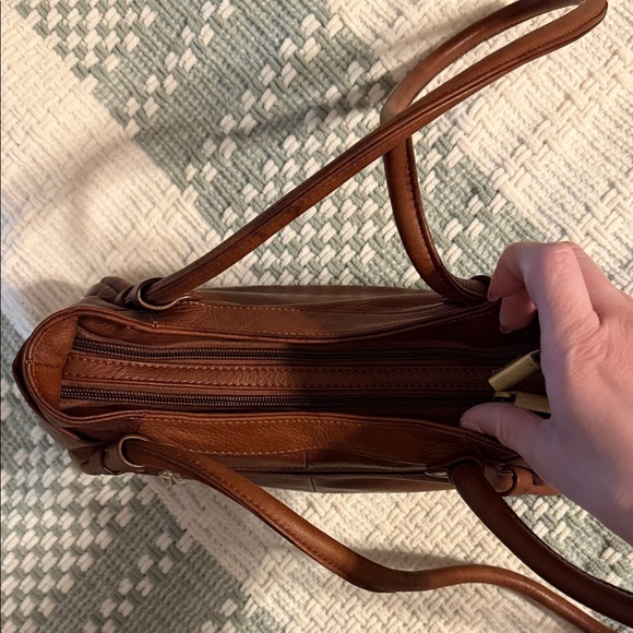 Women’s Vera Pelle genuine leather shoulder bag - Picture 5 of 10